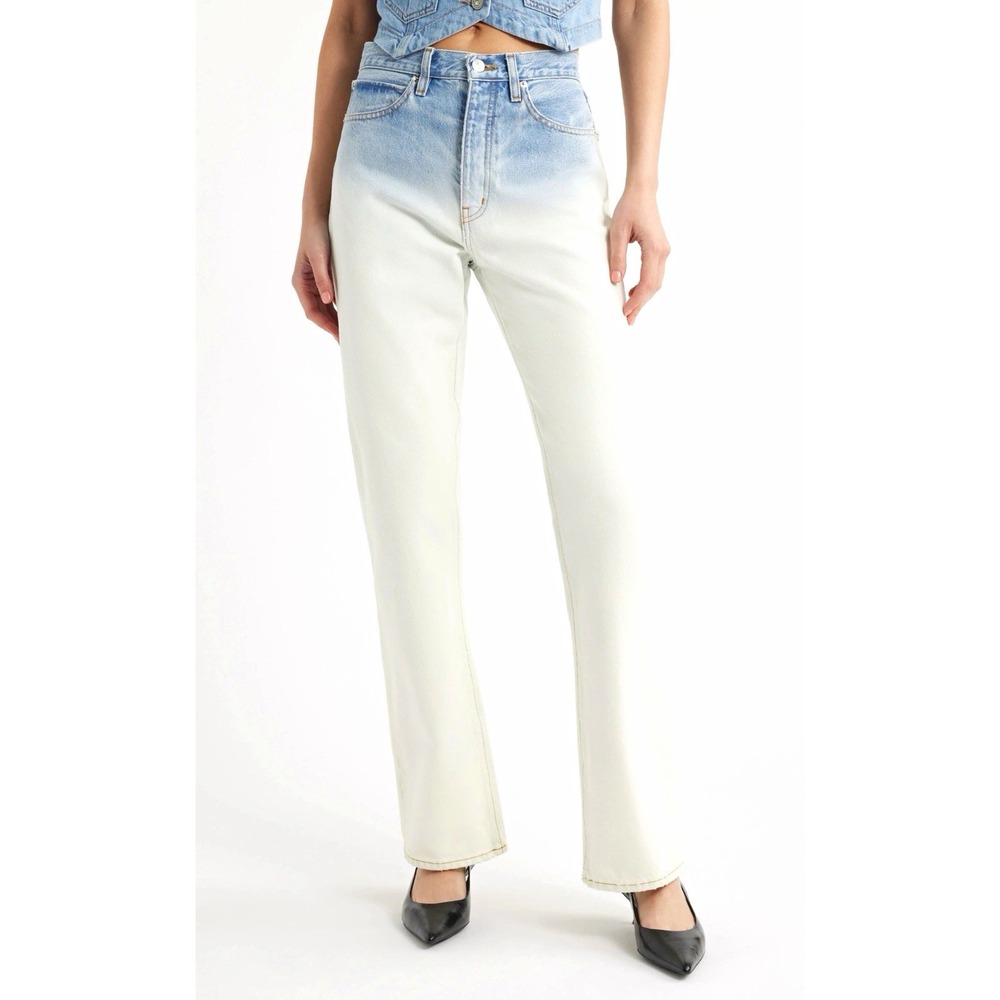 FRAME NWT Not The Vertical Jeans 26 Ombre High Rise Relaxed Straight MSRP $348
